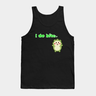 I do bite. cute 1 (White frame) Tank Top